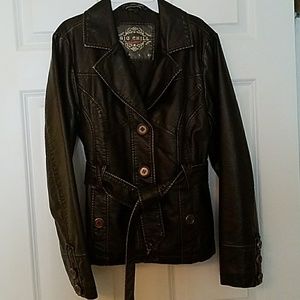 BIG CHILL Vintage faux leather jacket